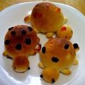 puniＫ's cooksnap of when they made てんとうむしパン☆クリーム入り♪.