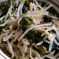 mioly's cooksnap of when they made もやしとワカメのさっぱり塩ナムル☆.