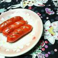 キョク's cooksnap of when they made 赤いウインナーが日焼けした?!.