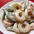 さぁらら's cooksnap of when they made 簡単、スナップエンドウと竹輪の和え物.