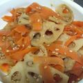 azusa1002's cooksnap of when they made レンコン＆ニンジンの甘辛炒め★.