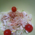 foglia5655's cooksnap of when they made 春キャベツとささみの❁梅おかか和え❁.