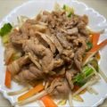 ひろちよ's cooksnap of when they made ヘルシー！豚こま肉で！もやし入り生姜焼き.