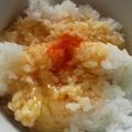 かぴーな's cooksnap of when they made ✿一味でピリ辛　卵かけご飯✿.