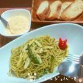 70pan's cooksnap of when they made たけのことジェノベーゼのパスタ.