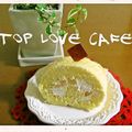 トップラブ's cooksnap of when they made ふわふわまっ白＊桃のロールケーキ＊.