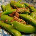 りんごエプロン's cooksnap of when they made 時短！スナップエンドウの胡麻ぽんぶし.