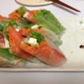 Eria0213's cooksnap of when they made スモークサーモンとクリチの生春巻き.