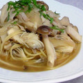 kabarin404's cooksnap of when they made きのこたっぷり！和風スープスパゲティ.
