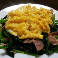 あっこーママ's cooksnap of when they made ほうれん草とたまごの炒めもの.
