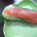 いとゆみ's cooksnap of when they made スモークサーモンとアボカドの生春巻き.