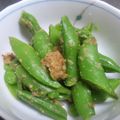 ぢうぢう's cooksnap of when they made 時短！スナップエンドウの胡麻ぽんぶし.