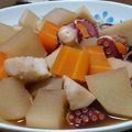 bnana's cooksnap of when they made 蛸と大根、里芋、玉コンの中華煮♪.