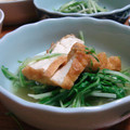 cafe-cafe's cooksnap of when they made シャキシャキ水菜と厚揚げのサッと煮.