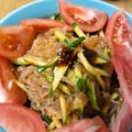 うーかーぶーか's cooksnap of when they made ★しらたきでビビン麺風甘辛サラダ★.