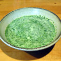 deut304's cooksnap of when they made クリスマススープ？（ほうれん草と里芋）.