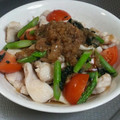 めかにか's cooksnap of when they made 夏にぜひ！　水晶鶏の梅おろし和え*.