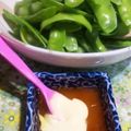 チャリpan's cooksnap of when they made 絹さやをスィートチリマヨで♪.