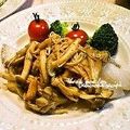 平井婦人's cooksnap of when they made あじのムニエル　きのこバルサミコソース.