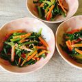 さくらん餅's cooksnap of when they made ほうれん草とにんじんのナムル.