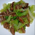 クックJOEさん's cooksnap of when they made レタスと牛肉の炒めもの.