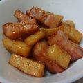 やっちん☆'s cooksnap of when they made ＊やまいもサクッと！ベーコン炒め＊.