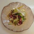 なめこおろし's cooksnap of when they made うるいとベーコンのおかか炒め.