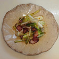 なめこおろし's cooksnap of when they made うるいとベーコンのおかか炒め.