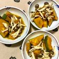 ふたごゆき's cooksnap of when they made 早い☆簡単☆カボチャとシメジのレンジ煮.