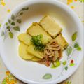 チェックのミニくま's cooksnap of when they made 厚揚げとじゃが芋・カニカマのとろとろ煮♪.