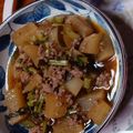 ♡Catherine's cooksnap of when they made 大根とひき肉で♪簡単とろ〜り煮物.
