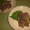 creamcrepe's cooksnap of when they made ■牛肉のしょうが焼き■.