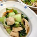 紅茶大好き♪'s cooksnap of when they made チンゲンサイとささみ炒め〜ガーリック風〜.