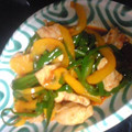 Linlyn's cooksnap of when they made ささみとピーマンのピリ辛炒め.