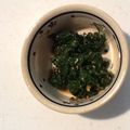 knoflook's cooksnap of when they made 人参の葉のさっぱりごまあえ♪.