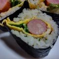 nexeko's cooksnap of when they made ウインナーの海苔巻き.