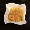 さくら11's cooksnap of when they made 海老トマトクリームスパゲッティー.