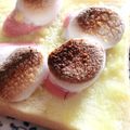 soratea's cooksnap of when they made ハムマシュマロトースト～わさびマヨ編～.