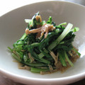 ちーさん＆おさくん's cooksnap of when they made 簡単すぎる水菜のなめたけ和え.