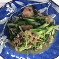 ゆたみぃ〜's cooksnap of when they made 水菜と豚肉の炒めもの.