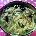 ゆーやぁ's cooksnap of when they made わかめとじうどん.