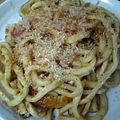 yoh45's cooksnap of when they made ちくわの梅マヨ焼きうどん♪.