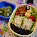 miea_mmm's cooksnap of when they made キャラ弁☆たけのこちゃん弁当♪.