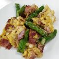 純優ミル's cooksnap of when they made ベーコンとアスパラのスクランブルエッグ.