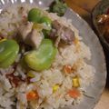 marilin36's cooksnap of when they made ローズマリーチキンとそらまめのピラフ.