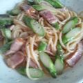わふお's cooksnap of when they made アスパラとベーコンのクリームパスタ.