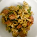rokuwaka's cooksnap of when they made 弁当にも★ピーマンとウィンナーの卵炒め.