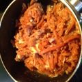 翔仁LOVE's cooksnap of when they made にんじんが好きになる！にんじんおぼろ.