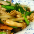 masamow's cooksnap of when they made 豚ばら肉とニラの中華炒め.