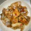 kyonmi's cooksnap of when they made 鶏胸肉と玉ねぎのスイートチリソース炒め.